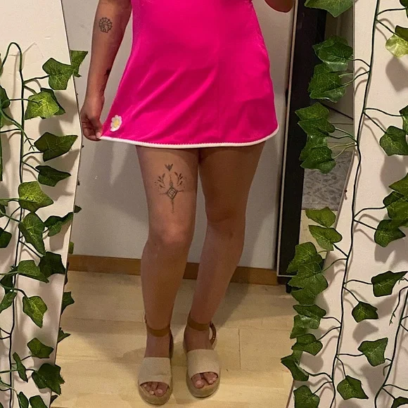 Vintage Catalina 70’s Bombshell MCM Mod Women’s One-Piece Bathing Suit Hot Pink - Picture 17 of 17